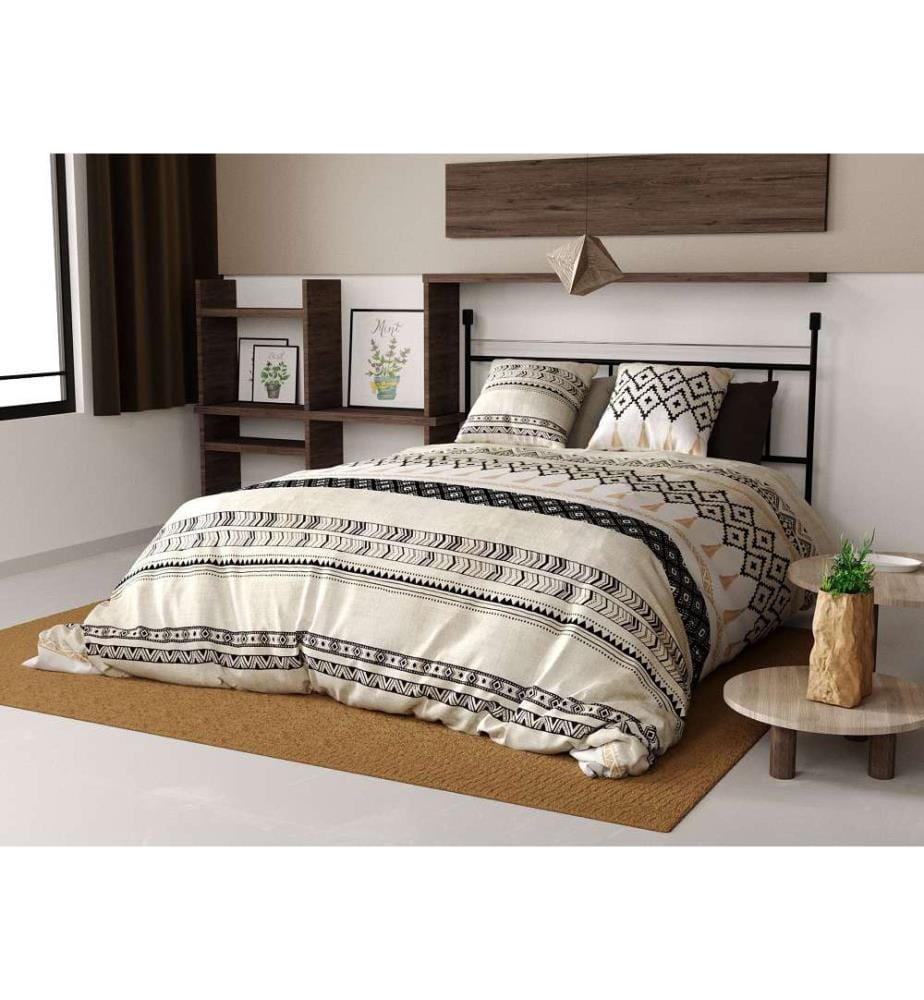 3-teiliges Bettwäsche-Set 260 x 240 cm - Beige