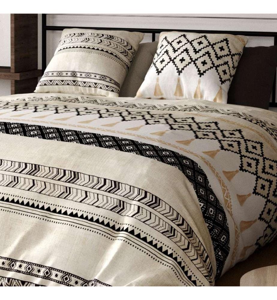 3-teiliges Bettwäsche-Set 260 x 240 cm - Beige
