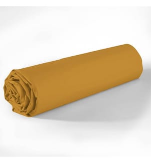 Spannbettlaken 140 x 190 cm Mütze 35 cm - Safran