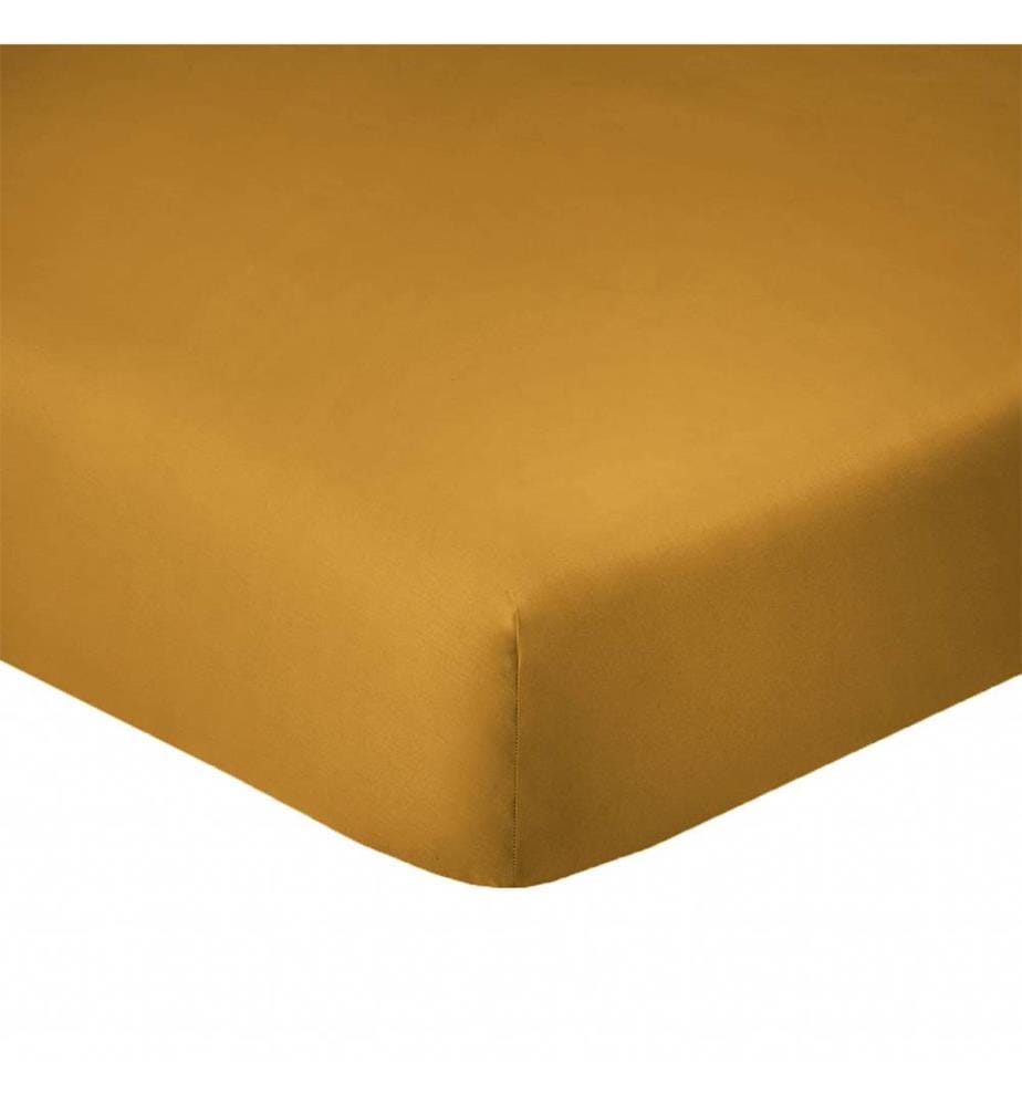 Drap Housse 140 x 190 cm Bonnet 35 cm - Safran