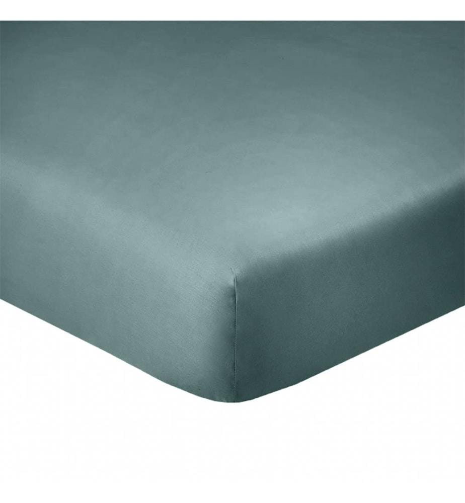 Drap Housse 160 x 200 cm Bonnet 35 cm - Bleu Canard