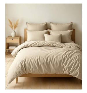 Bettdeckenbezug 2T 140x200cm 100% Baumwolle 57Fils - Grege
