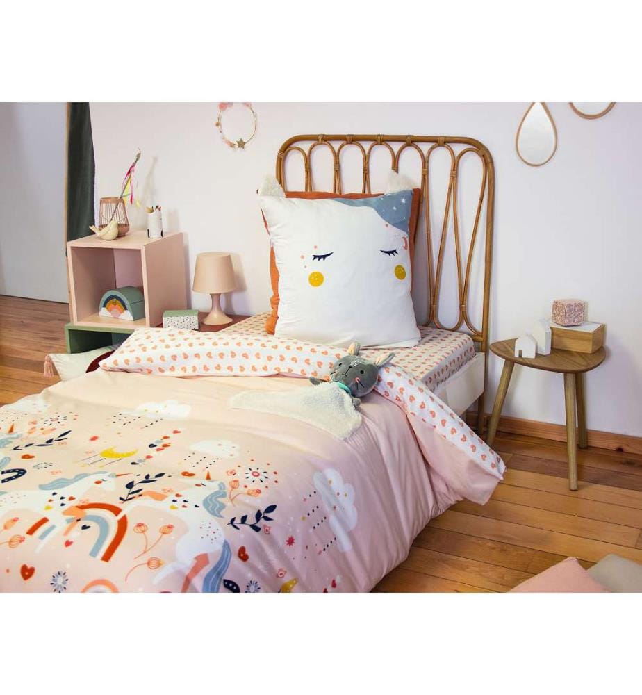 3-teiliges Bettwäsche-Set 140 x 200 cm - Multicolor