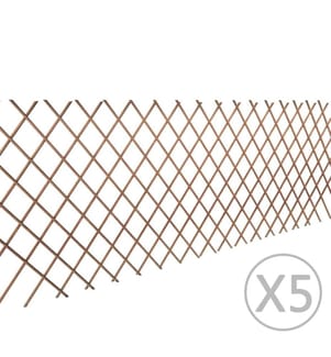 Weidenzaun 5 Stk. 180x90 cm