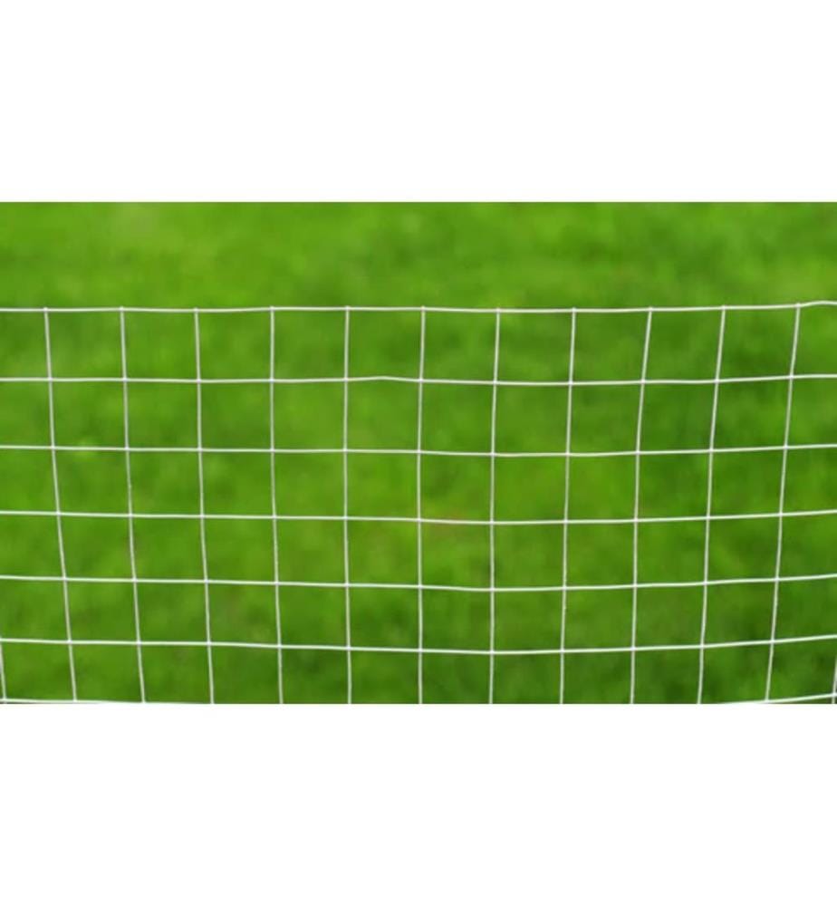 Drahtzaun für Hühner Verzinkter Stahl 10x1 m Silbern