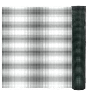 Drahtzaun für Hühner Verzinkt mit PVC-Beschichtung 25x1 m Grün