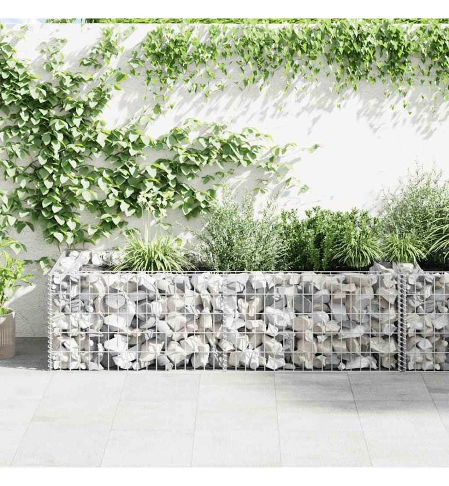 Pflanzkübel Steinkorb 180×90×50 cm
