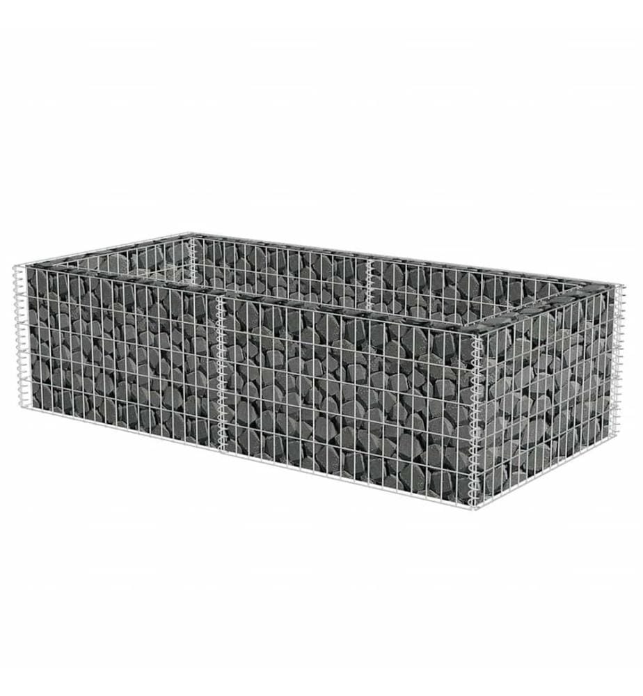 Pflanzkübel Steinkorb 180×90×50 cm