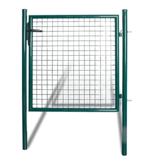 Portail de clôture à une porte 100x100 cm en acier thermolaqué