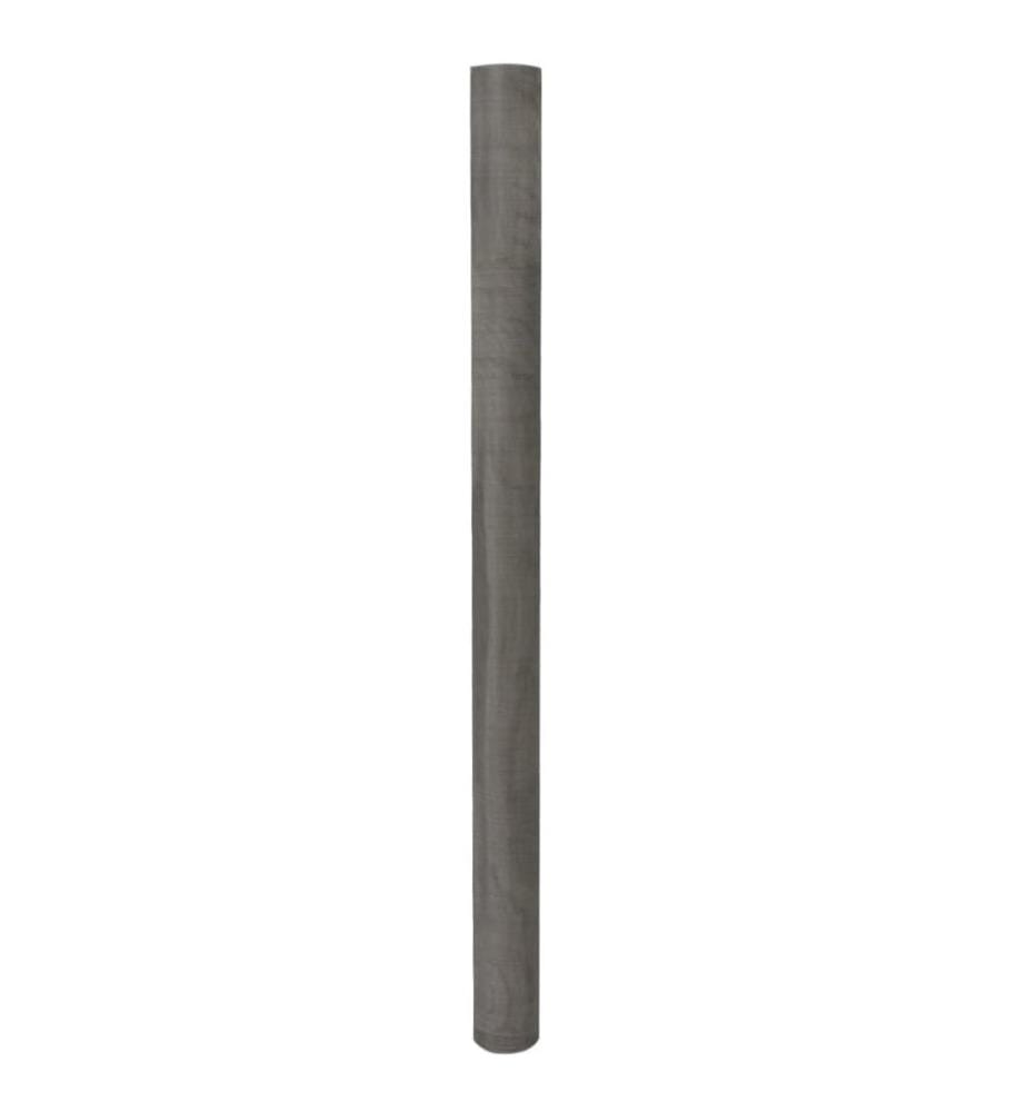 Écran en treillis Acier inoxydable 100x500 cm Argenté