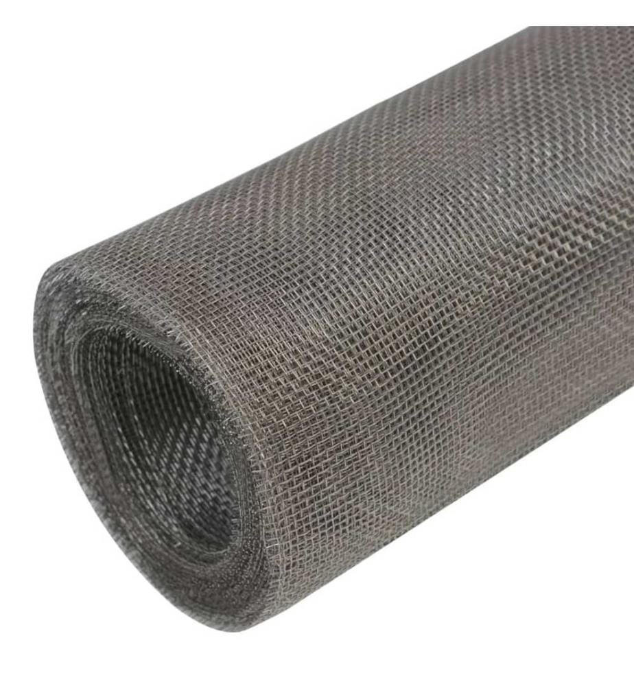 Écran en treillis Acier inoxydable 100x500 cm Argenté