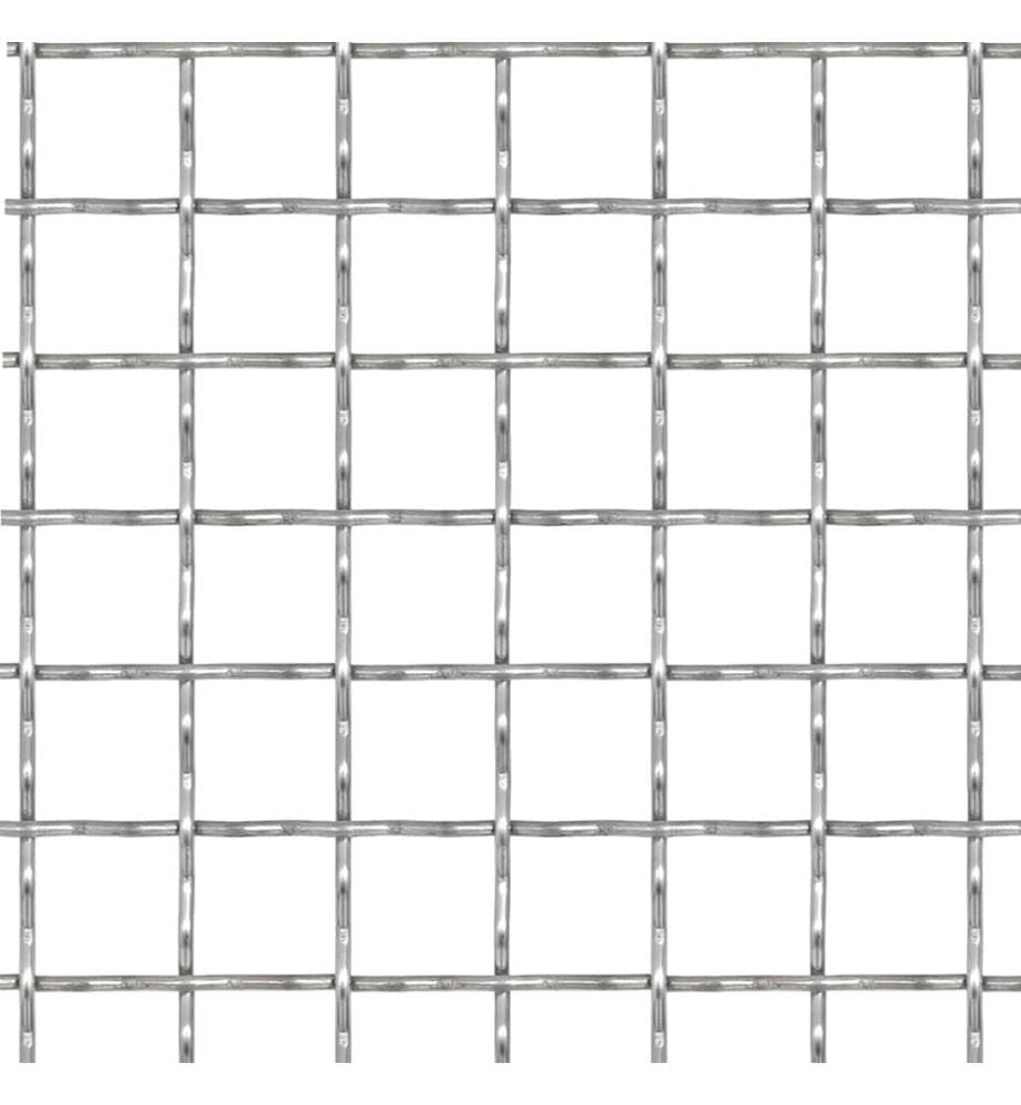 Wellengitter Edelstahl 50×50 cm 21×21×2,5 mm