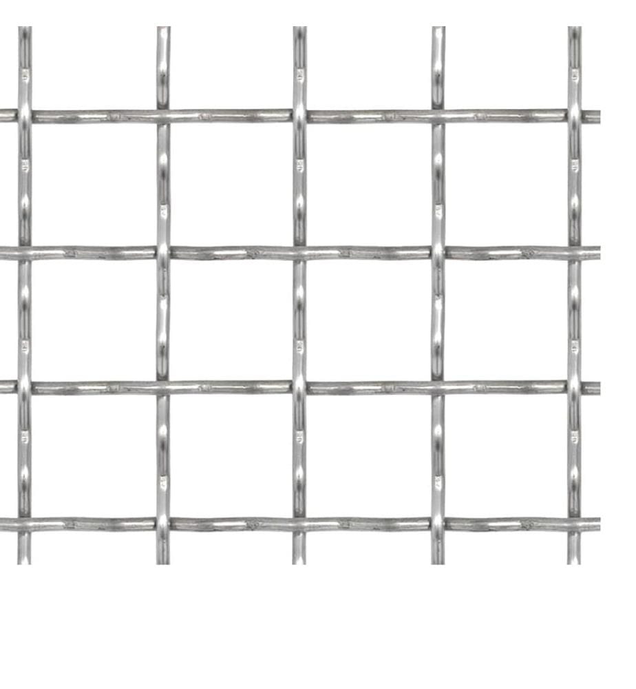 Wellengitter Edelstahl 50×50 cm 21×21×2,5 mm