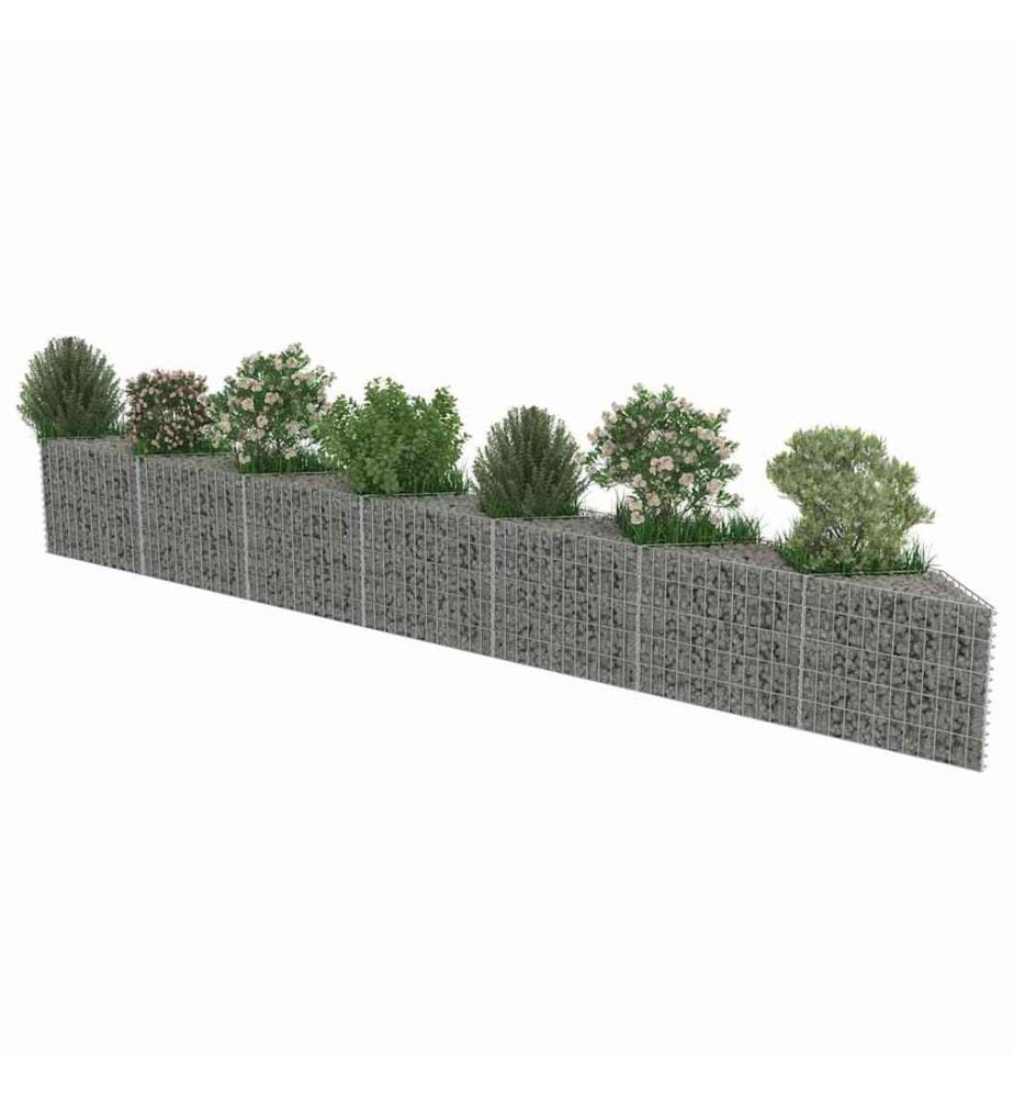 Gabionenwand Verzinkter Stahl 450×30×50 cm