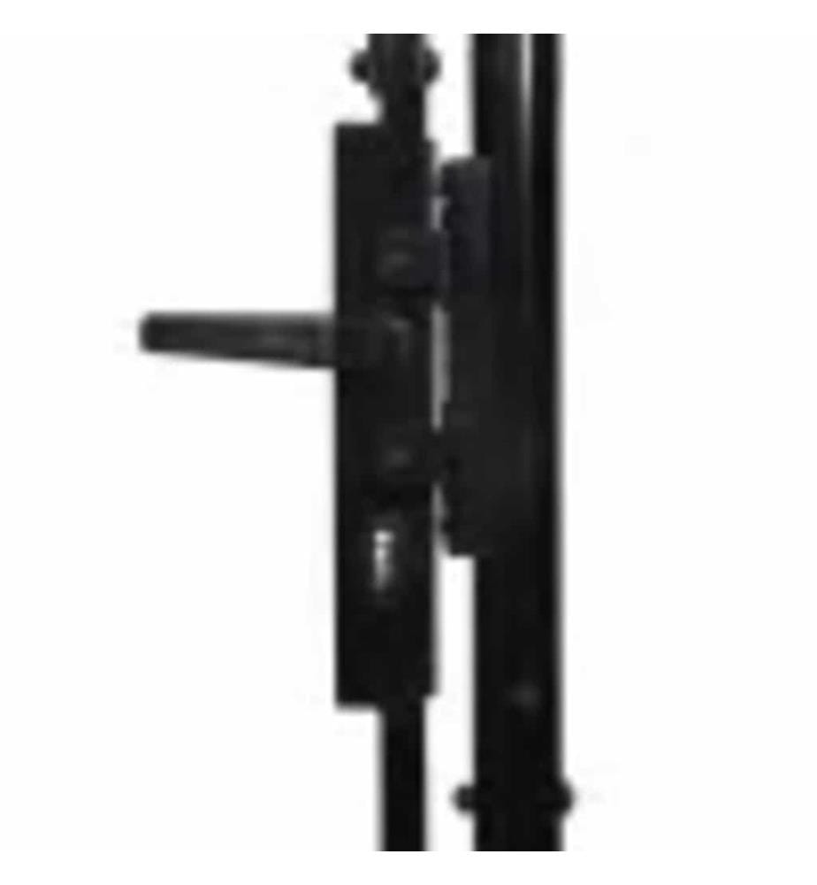 Double portail avec haut sous forme de lance 300 x 150 cm