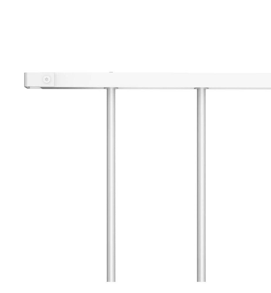 Zaunelement Pulverbeschichteter Stahl 1,63x1 m Weiss