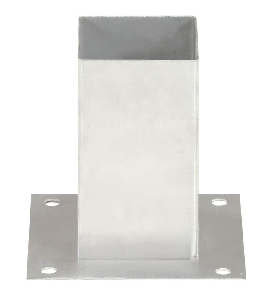 Pfostenanker 4 Stk. Verzinktes Metall 81 mm