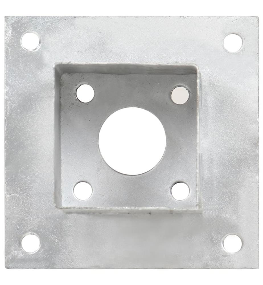 Pfostenanker 4 Stk. Verzinktes Metall 81 mm