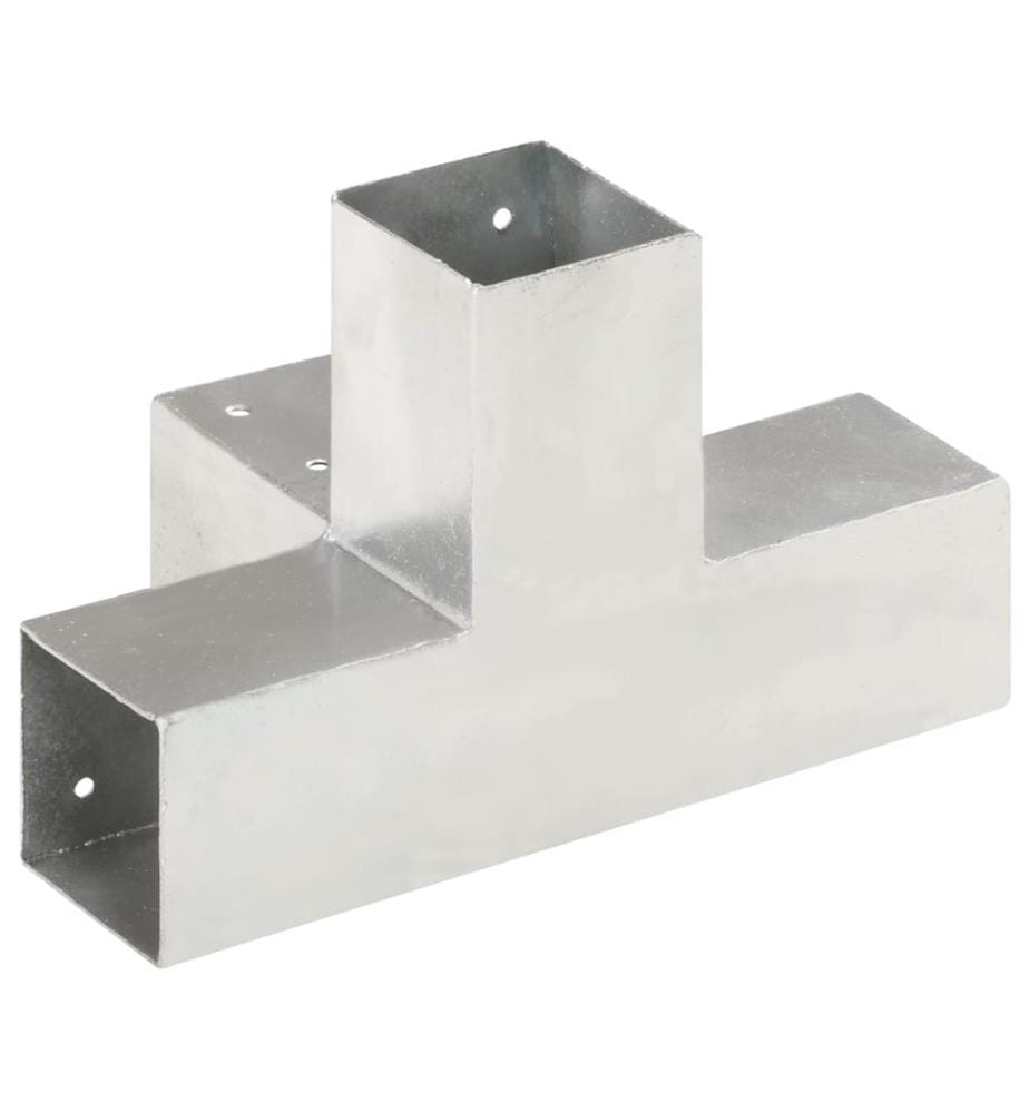 Pfostenverbinder X-Form Verzinktes Metall 71 x 71 mm