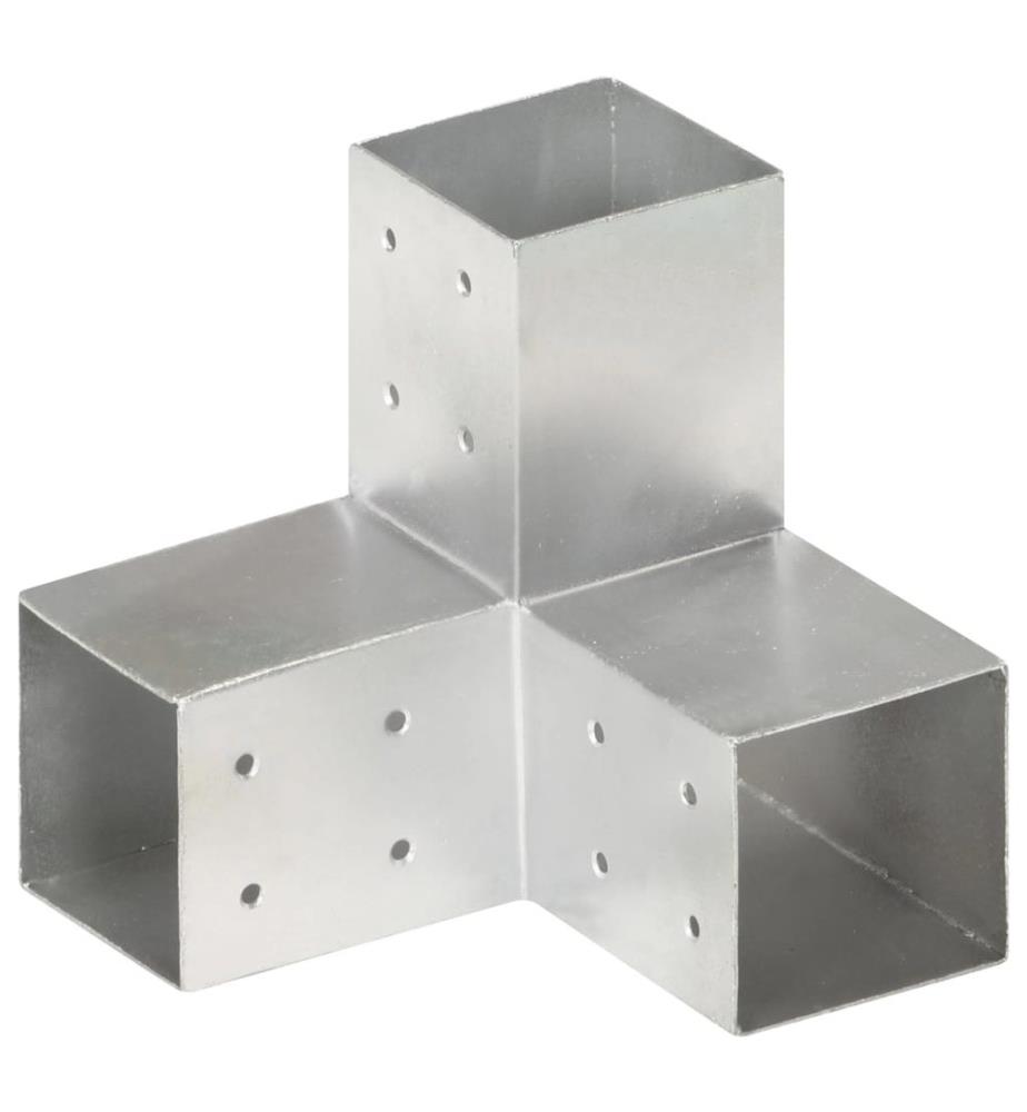 Pfostenverbinder Y-Form Verzinktes Metall 81 x 81 mm