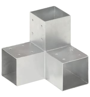 Pfostenverbinder Y-Form Verzinktes Metall 91 x 91 mm