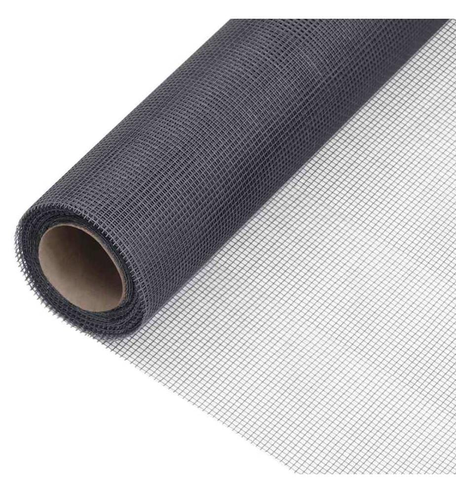 Fliegengitter Fiberglas 80x1000 cm Grau