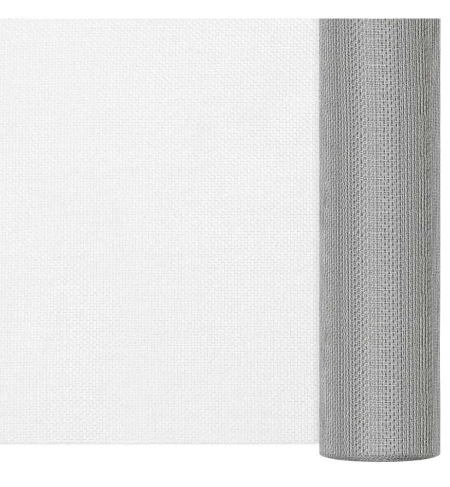 Écran en treillis Acier inoxydable 80x500 cm Argenté