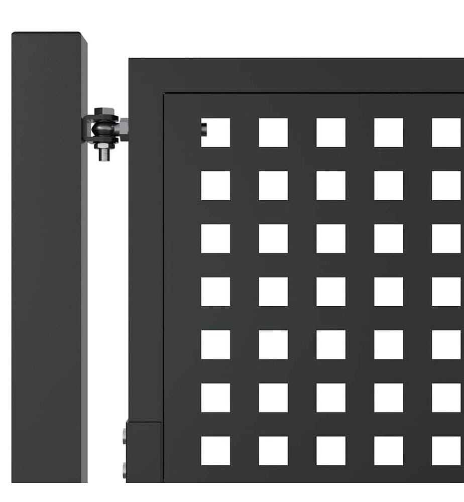 Portail de jardin Anthracite 100x75 cm Acier