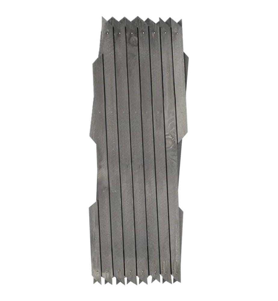 Clôture à treillis 5 pcs Gris Bois de sapin massif 180x30 cm