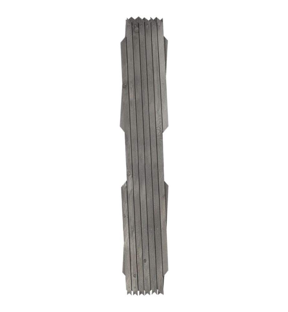 Clôture à treillis 5 pcs Gris Bois de sapin massif 180x60 cm