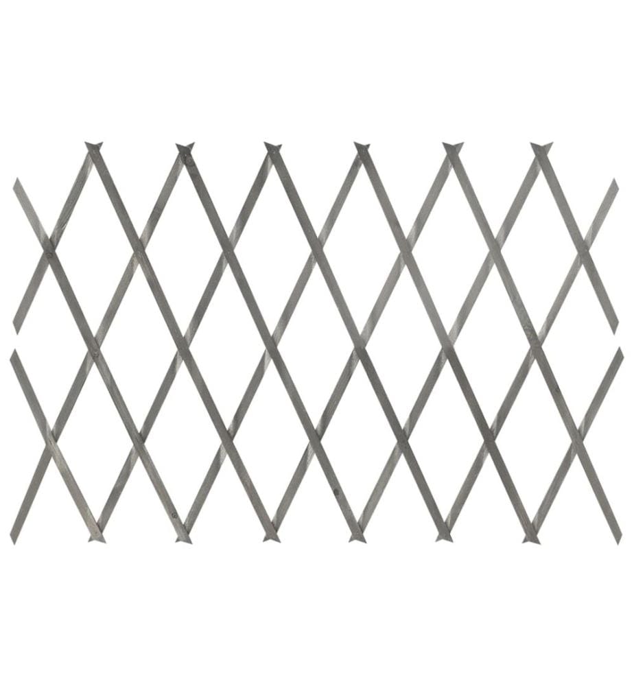 Clôture à treillis 5 pcs Gris Bois de sapin massif 180x60 cm
