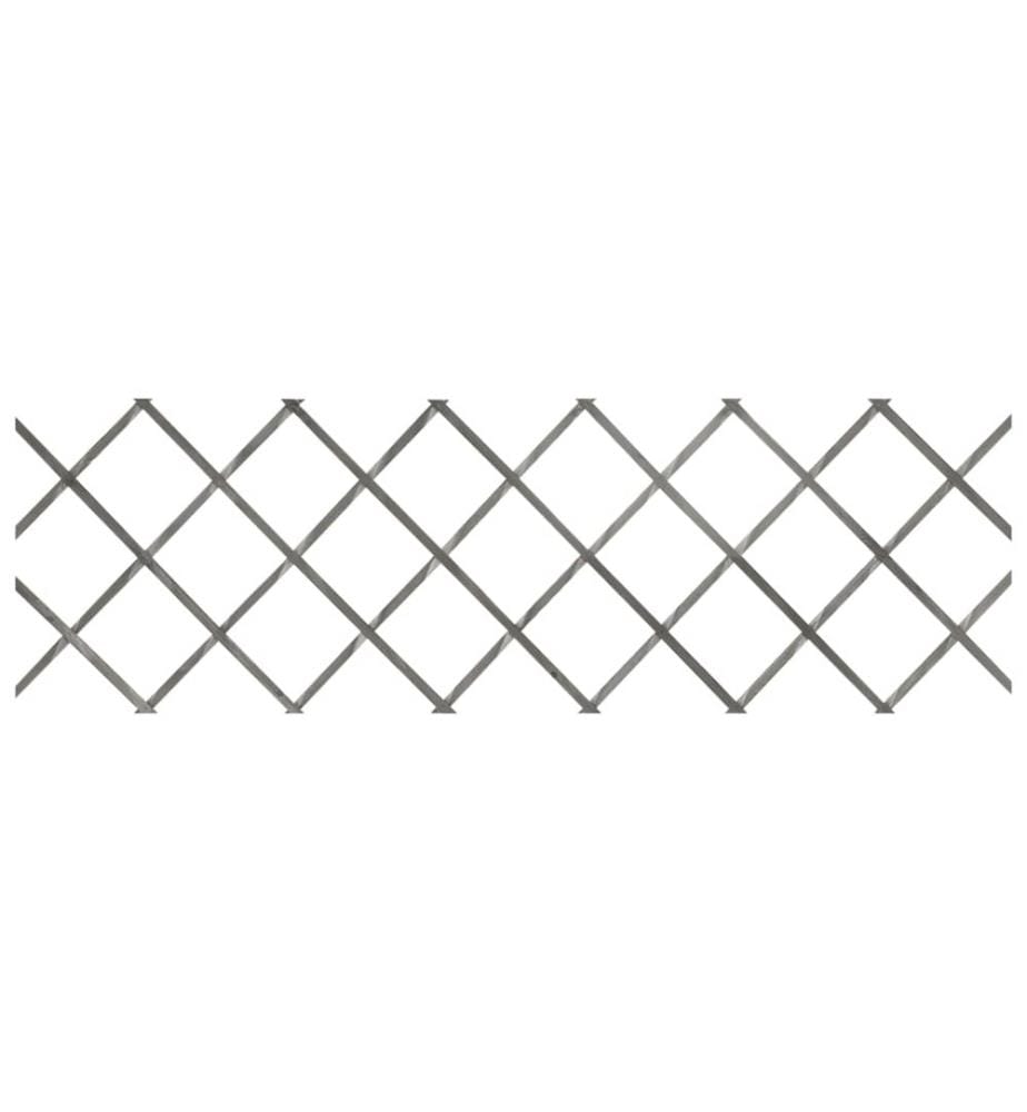 Clôture à treillis 5 pcs Gris Bois de sapin massif 180x60 cm