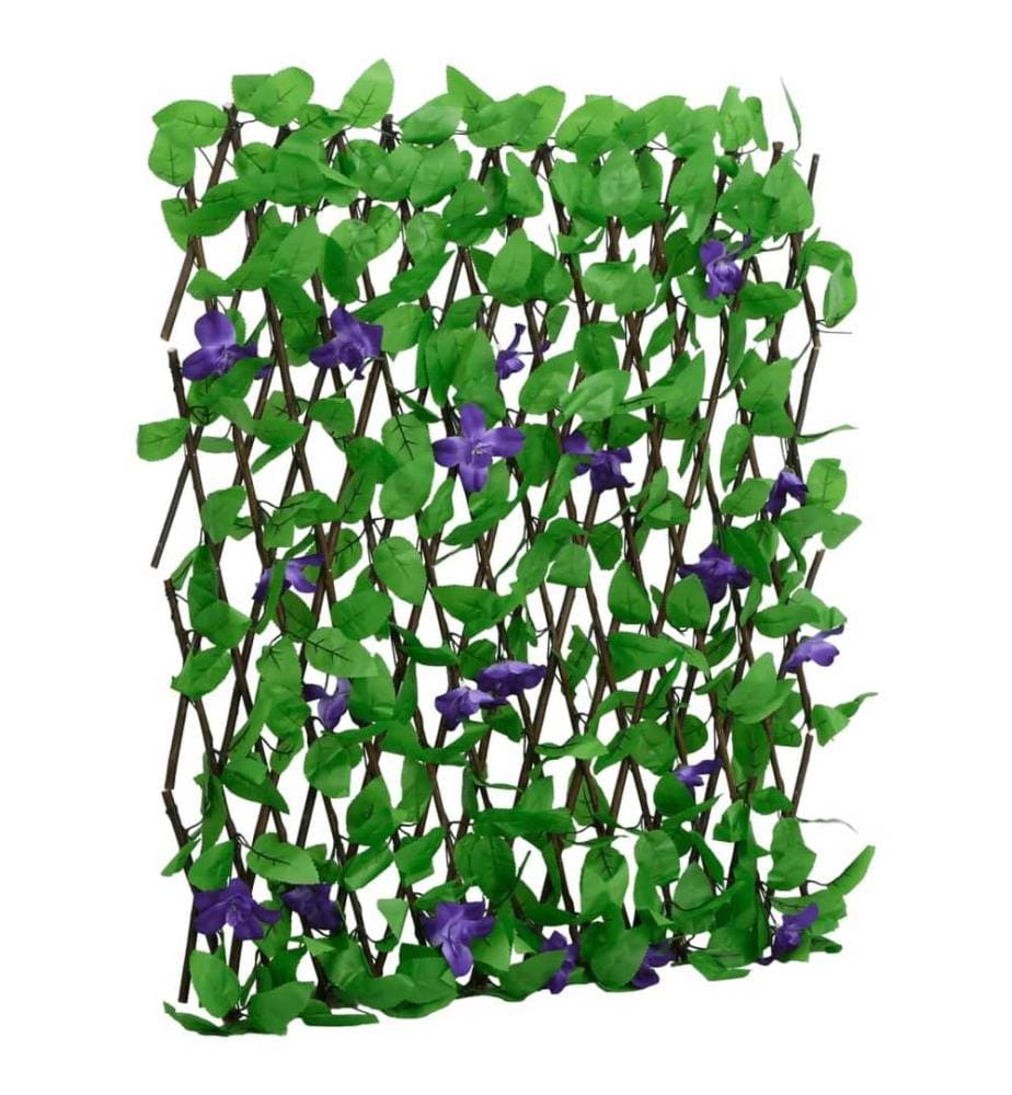 Treillis de lierre artificiel extensible vert 180x70 cm