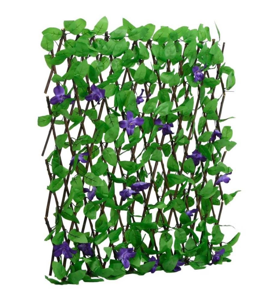 Treillis de lierre artificiel extensible 5 pcs vert 180x70 cm