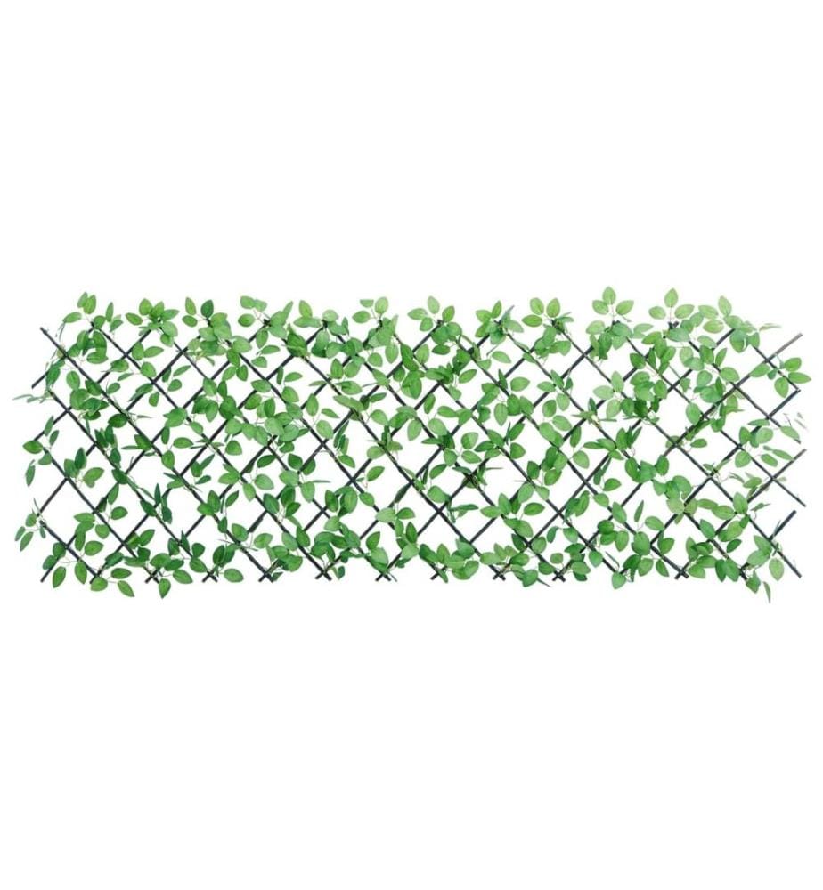 Rankgitter mit Künstlichem Efeu Erweiterbar Grün 180x65 cm