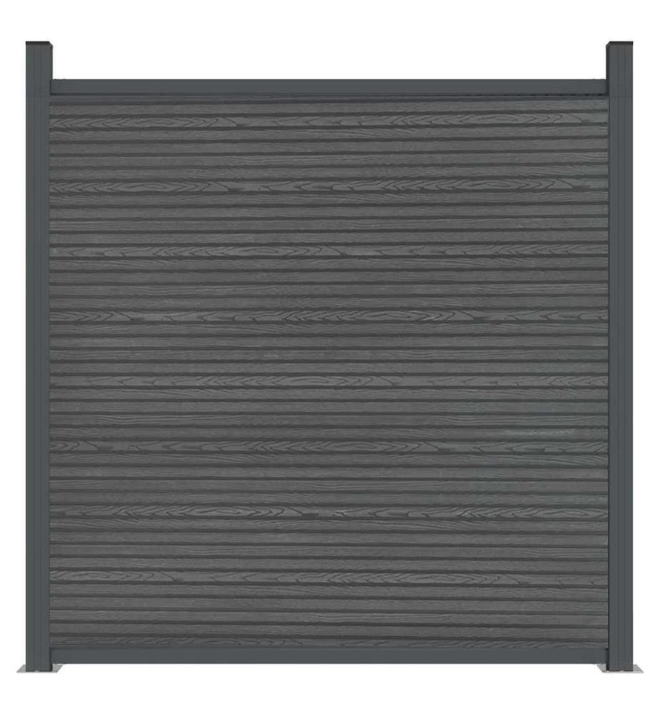 Zaunelement WPC Grau 180x186 cm