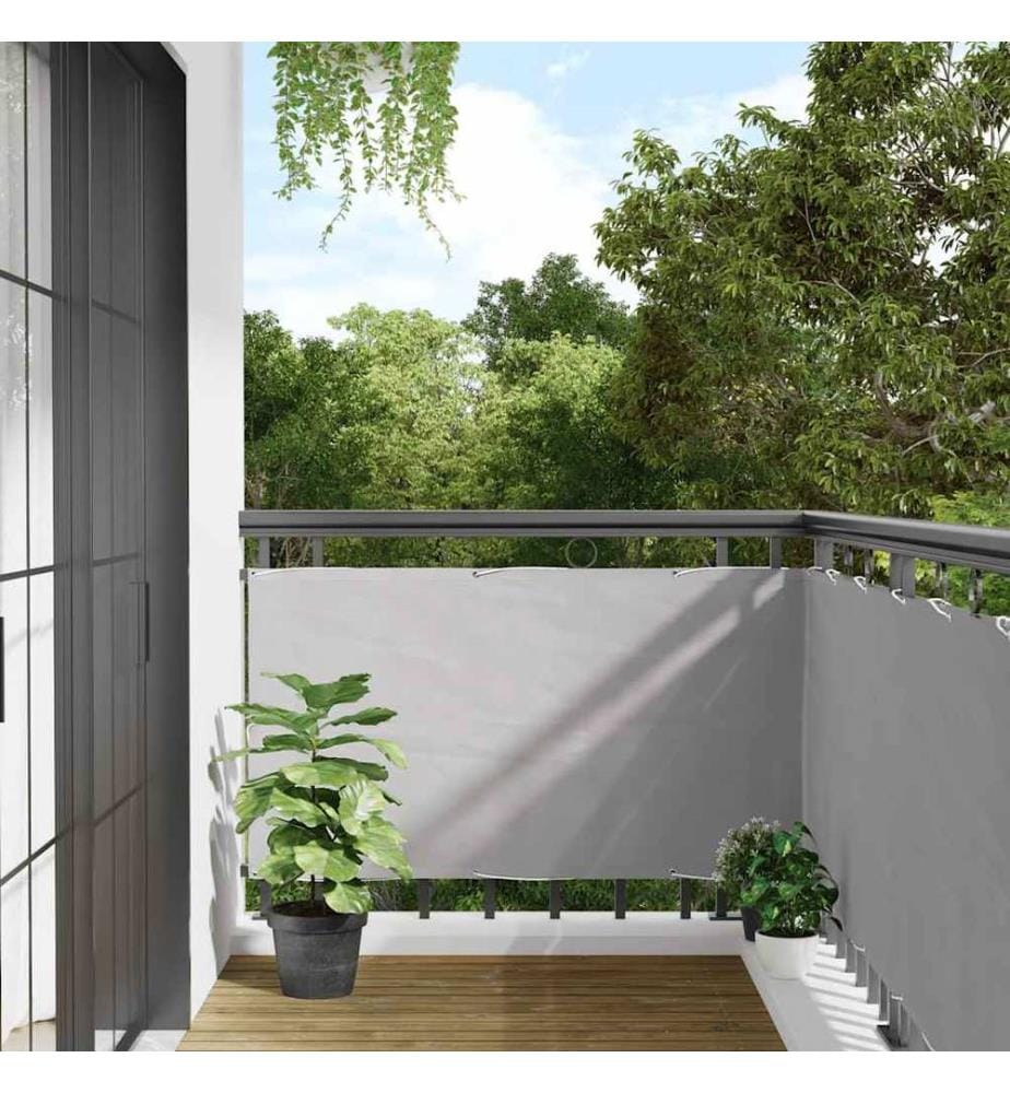 Balkon-Sichtschutz Grau 300x75 cm PVC