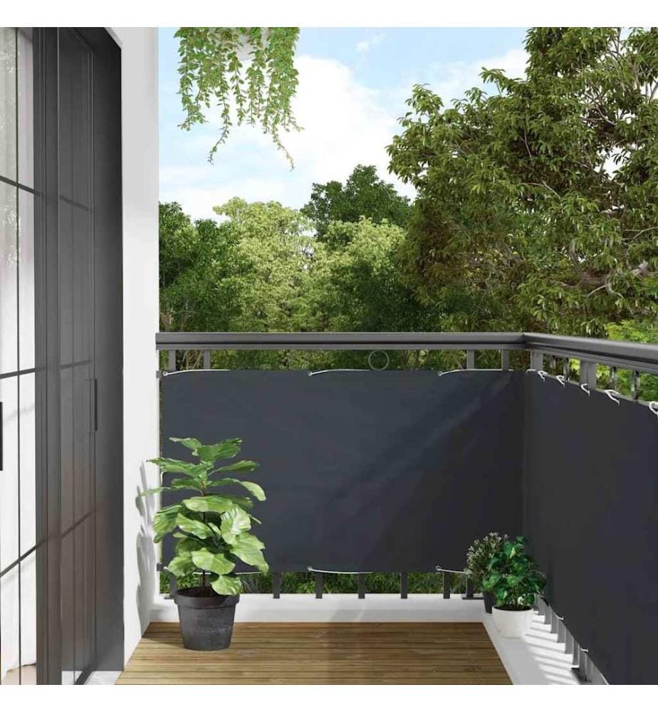 Balkon-Sichtschutz Anthrazit 400x90 cm PVC