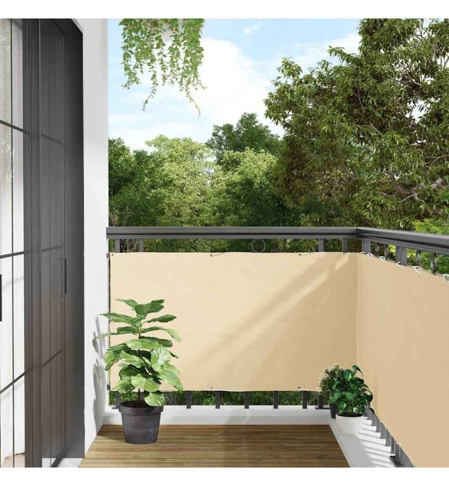 Balkon-Sichtschutz Creme 300x120 cm PVC