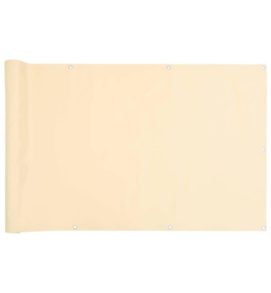 Balkon-Sichtschutz Creme 300x120 cm PVC