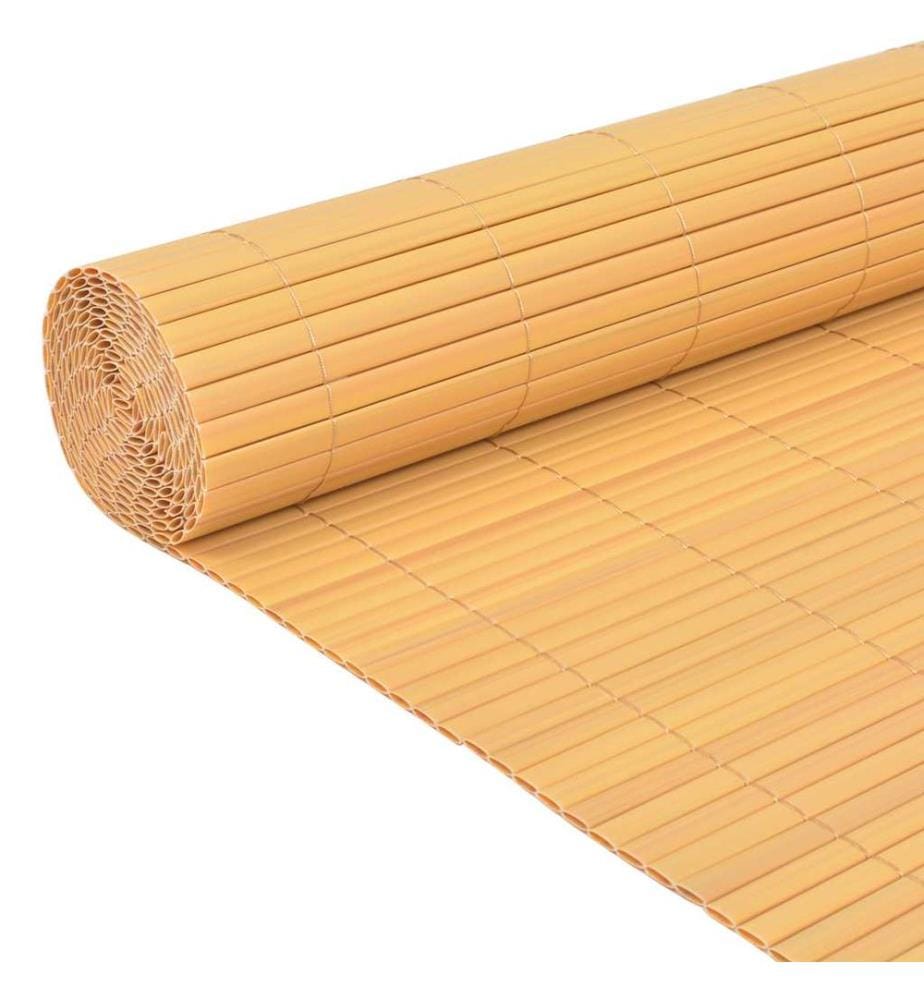 Clôture de jardin Double face PVC 90 x 500 cm Jaune