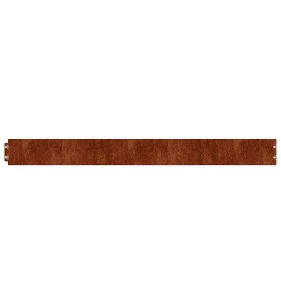 Bordures de pelouse 50 pcs 10x103 cm acier corten flexible