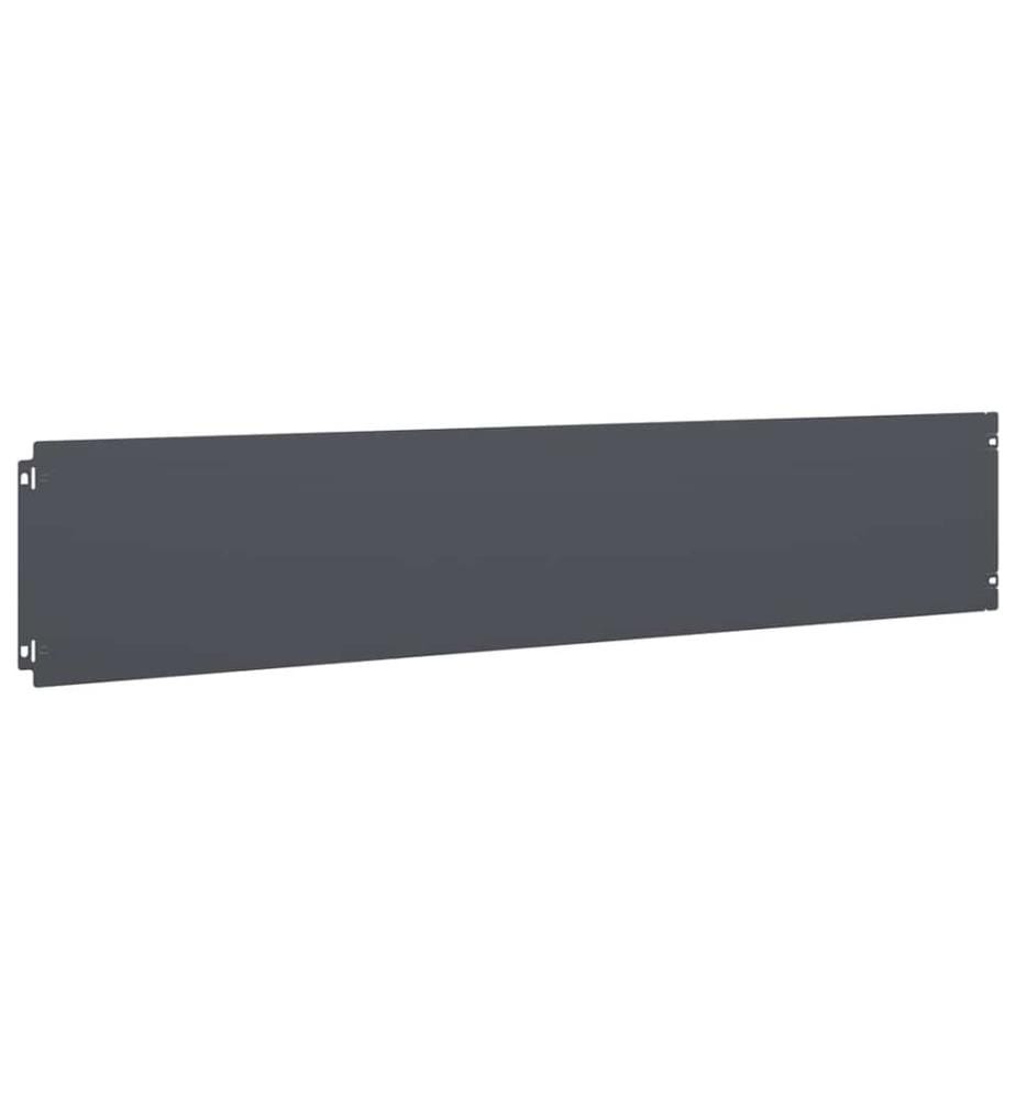 Bordures pelouse 30pcs anthracite 20x103cm acier laminé à froid