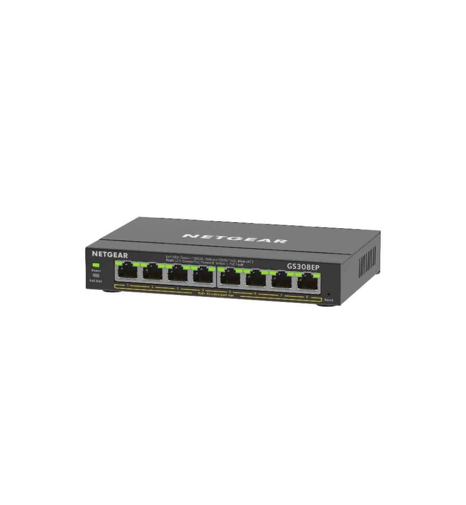 NETGEAR - PoE+ Switch GS308EP-100PES 8 Port
