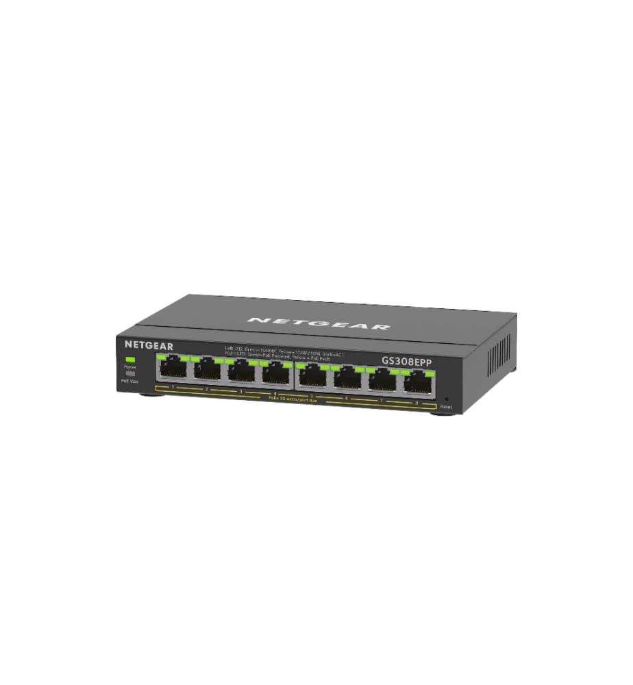 NETGEAR - PoE+ Switch GS308EPP-100PES 8 Port