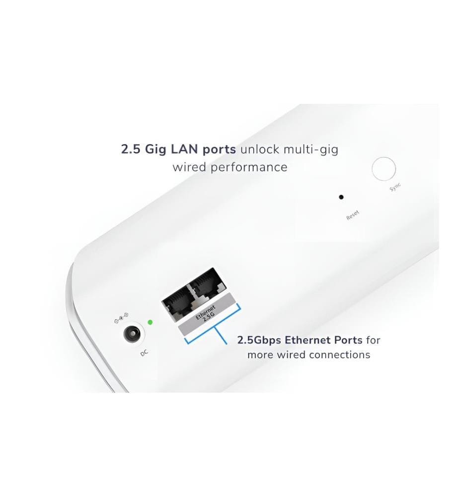 NETGEAR - Satellite Mesh Orbi 772 RBE772-100EUS Pack de 2, Blanc