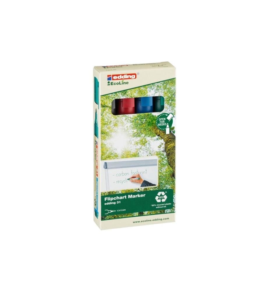 EDDING - 31 EcoLine 4 pièces