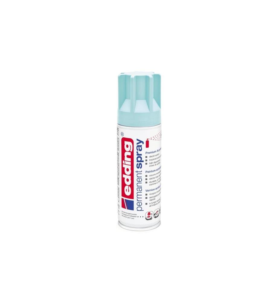 EDDING - Acrylique en bombe 5200 200 ml, bleu pastel mat