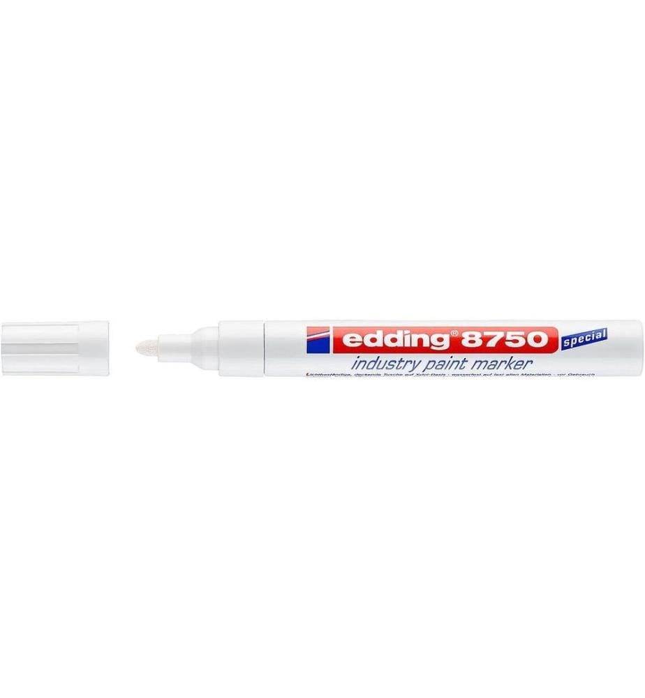 EDDING - Marqueur peinture Industrie 8750 Blanc, 1 pièce