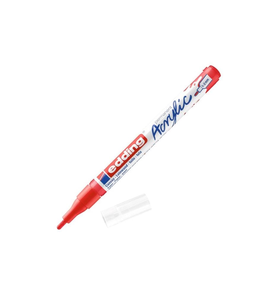 EDDING - Marqueur acrylique 5300 fin, Rouge